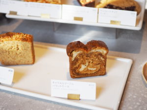 ブルーボトルコーヒー・京都カフェのキャラメルマーブルパウンドケーキ