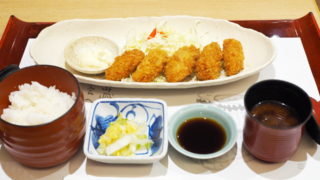 かきフライ定食(赤だし付)＠がんこ寿司